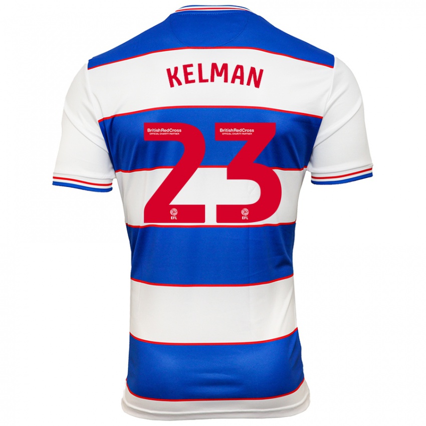 Homem Camisola Charlie Kelman #23 Branco Azul Principal 2023/24 Camisa Brasil