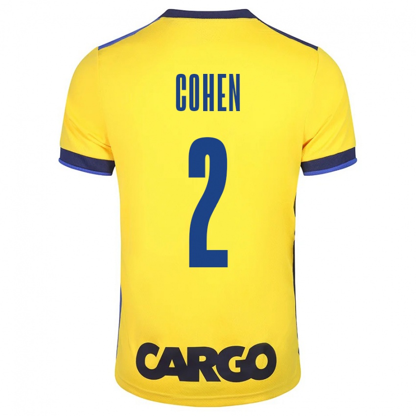 Homem Camisola Avishay Cohen #2 Amarelo Principal 2023/24 Camisa Brasil