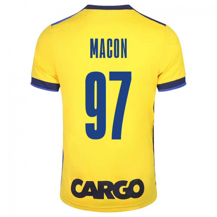 Homem Camisola Yvann Maçon #97 Amarelo Principal 2023/24 Camisa Brasil