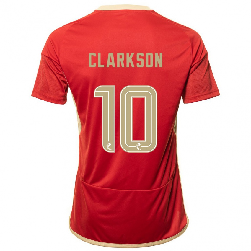 Homem Camisola Leighton Clarkson #10 Vermelho Principal 2023/24 Camisa Brasil
