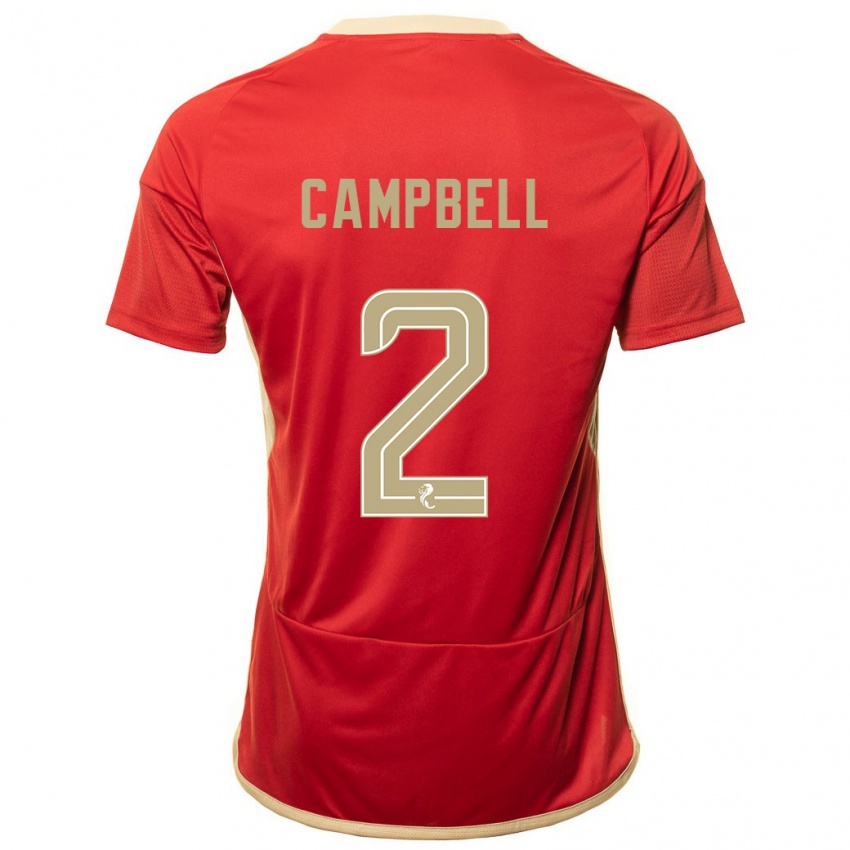 Homem Camisola Loren Campbell #2 Vermelho Principal 2023/24 Camisa Brasil