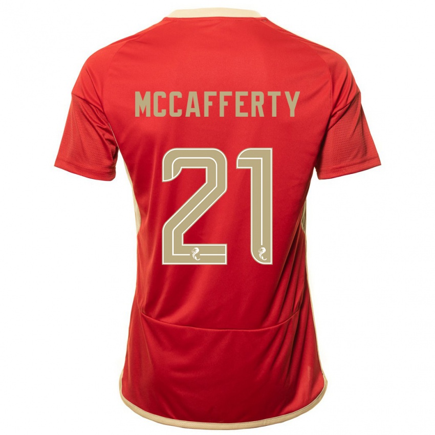 Homem Camisola Eirinn Mccafferty #21 Vermelho Principal 2023/24 Camisa Brasil