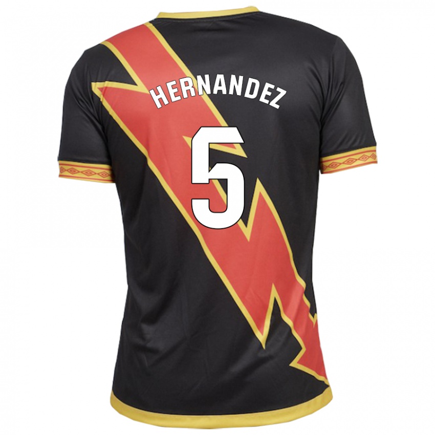 Homem Camisola Aridane Hernández #5 Preto Alternativa 2023/24 Camisa Brasil