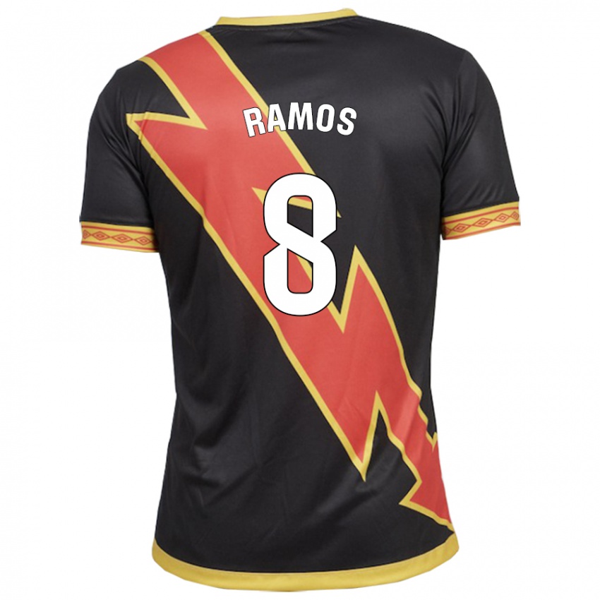 Homem Camisola Iván Ramos #8 Preto Alternativa 2023/24 Camisa Brasil