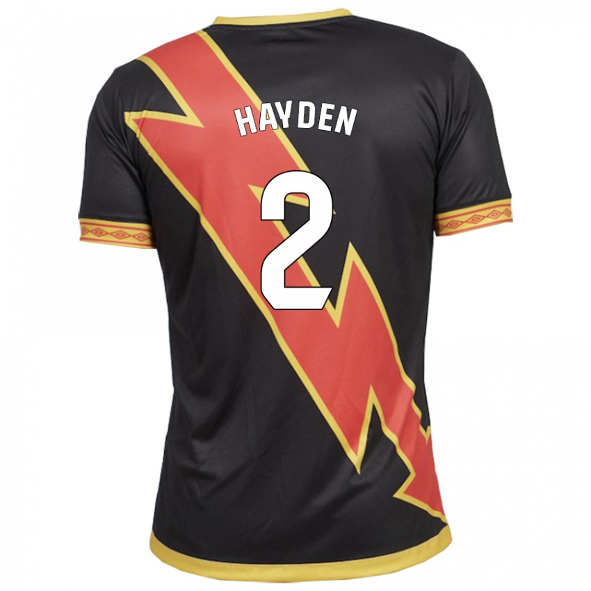 Homem Camisola Danielle Hayden #2 Preto Alternativa 2023/24 Camisa Brasil