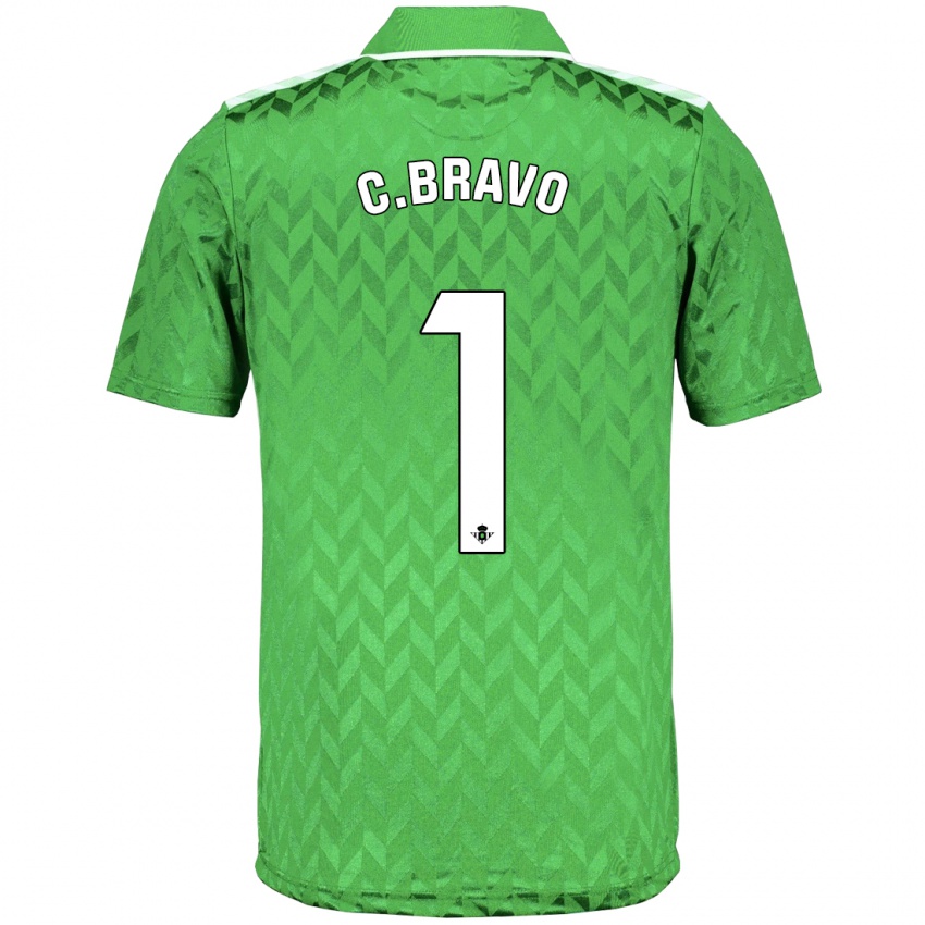 Homem Camisola Claudio Bravo #1 Verde Alternativa 2023/24 Camisa Brasil