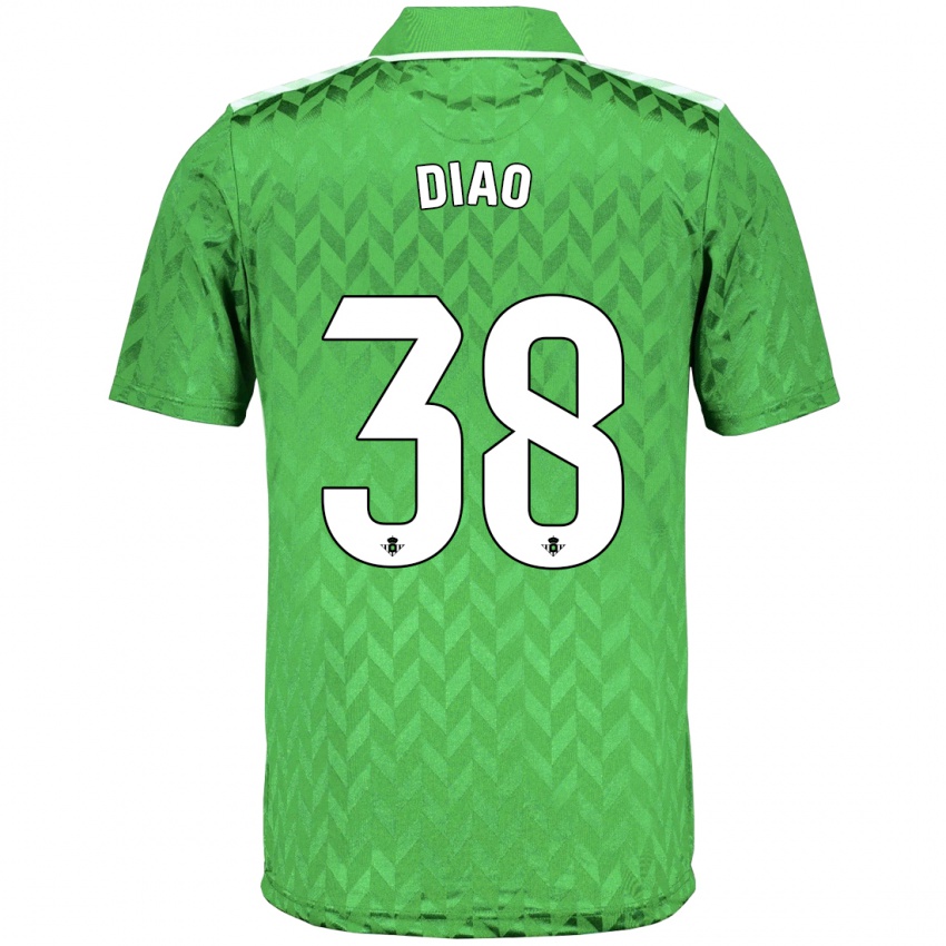 Homem Camisola Assane Diao #38 Verde Alternativa 2023/24 Camisa Brasil