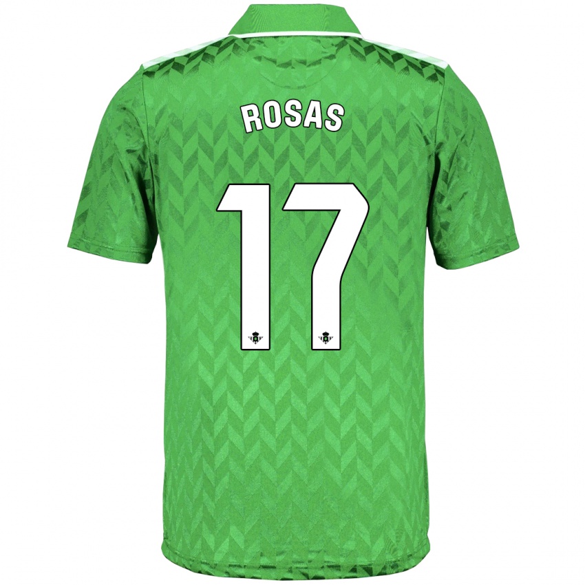 Homem Camisola Berto Rosas #17 Verde Alternativa 2023/24 Camisa Brasil