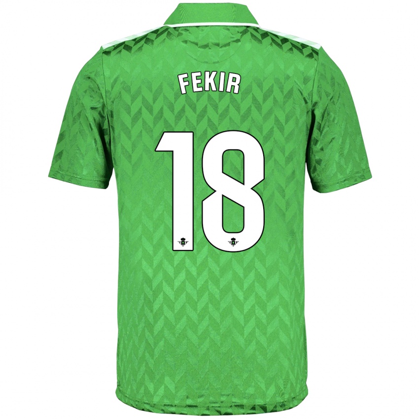 Homem Camisola Yassin Fekir #18 Verde Alternativa 2023/24 Camisa Brasil