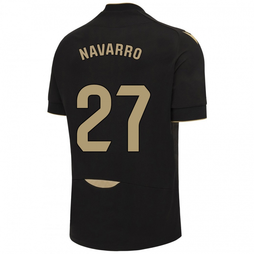 Homem Camisola Robert Navarro #27 Preto Alternativa 2023/24 Camisa Brasil