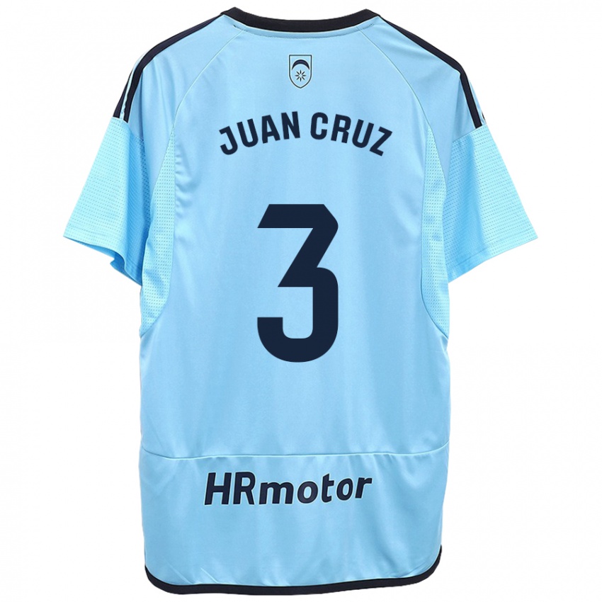 Homem Camisola Juan Cruz #3 Azul Alternativa 2023/24 Camisa Brasil