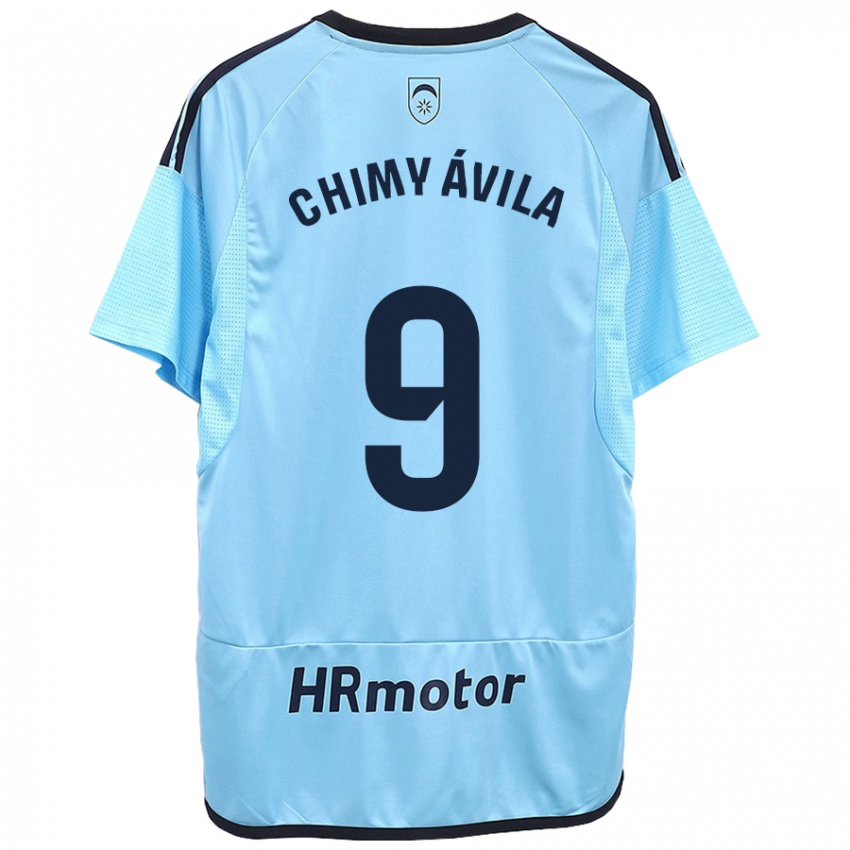 Homem Camisola Chimy Ávila #9 Azul Alternativa 2023/24 Camisa Brasil