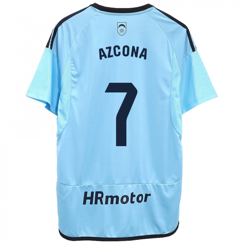 Homem Camisola Rubén Azcona #7 Azul Alternativa 2023/24 Camisa Brasil