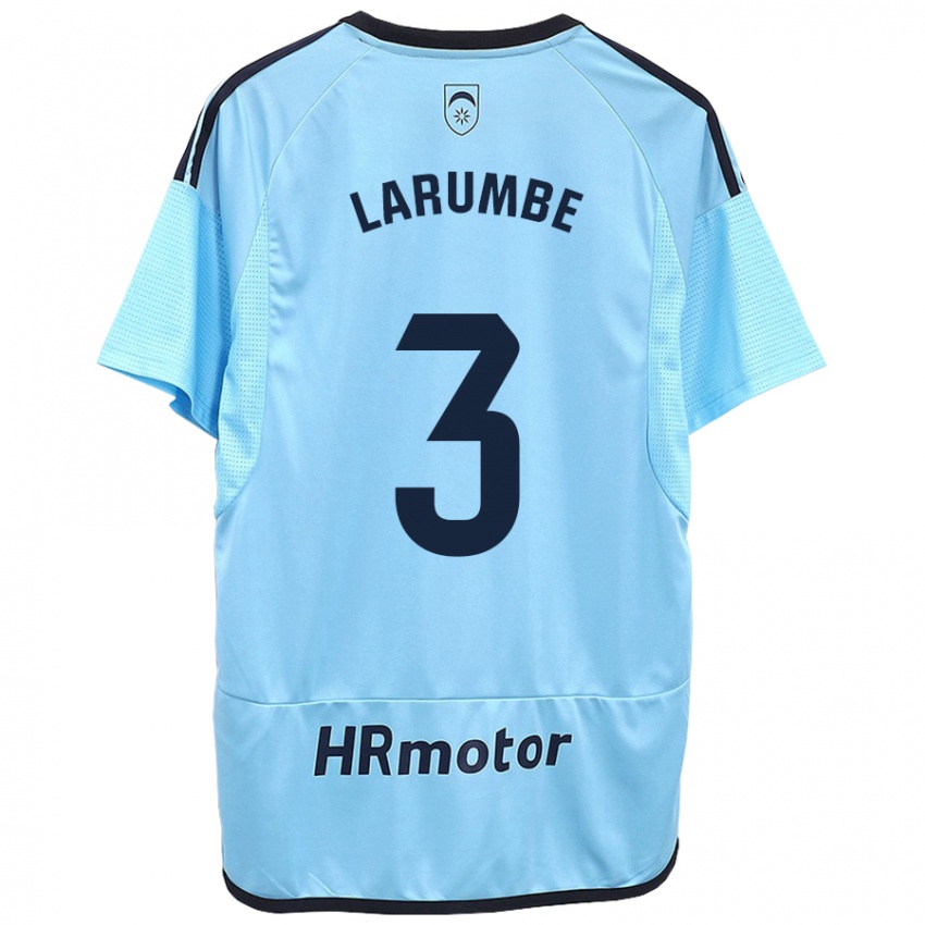 Homem Camisola Saioa Larumbe Beloqui #3 Azul Alternativa 2023/24 Camisa Brasil