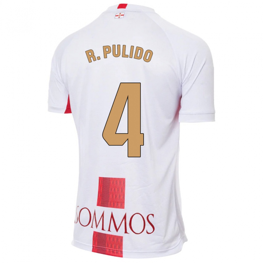 Homem Camisola Rubén Pulido #4 Branco Alternativa 2023/24 Camisa Brasil