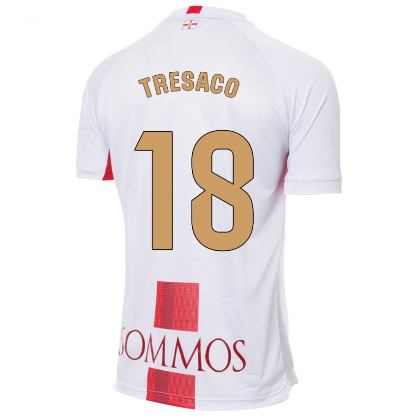 Homem Camisola Rafa Tresaco #18 Branco Alternativa 2023/24 Camisa Brasil