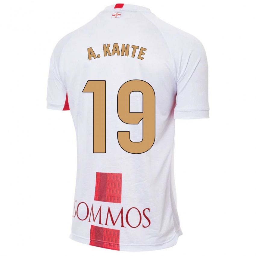 Homem Camisola Abou Kanté #19 Branco Alternativa 2023/24 Camisa Brasil