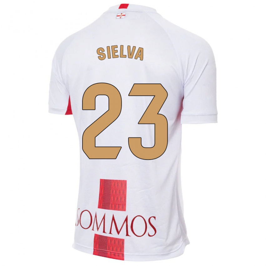 Homem Camisola Óscar Sielva #23 Branco Alternativa 2023/24 Camisa Brasil