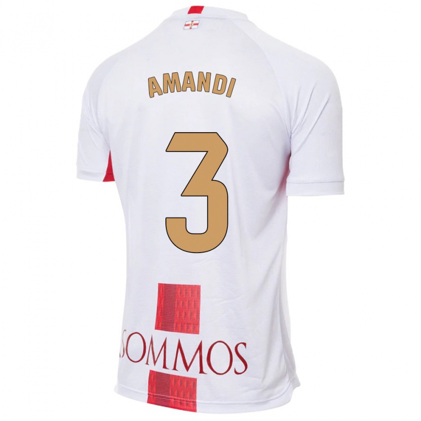 Homem Camisola Iván Amandi #3 Branco Alternativa 2023/24 Camisa Brasil