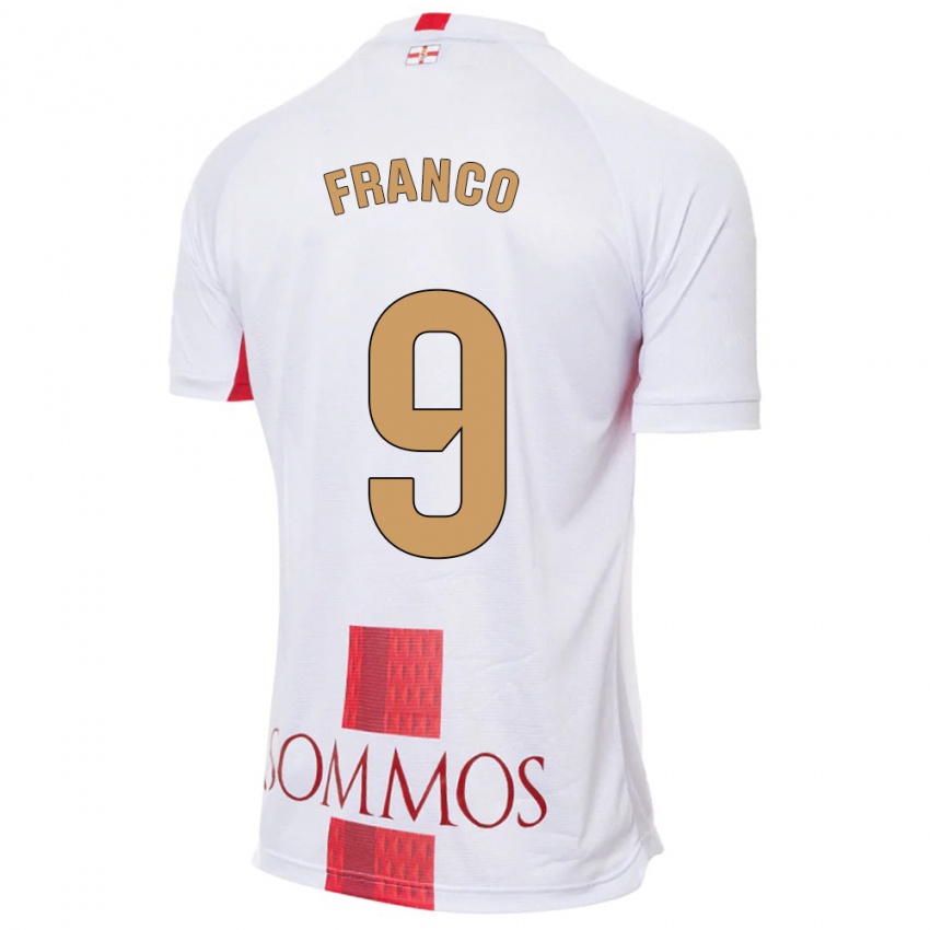 Homem Camisola Santi Franco #9 Branco Alternativa 2023/24 Camisa Brasil