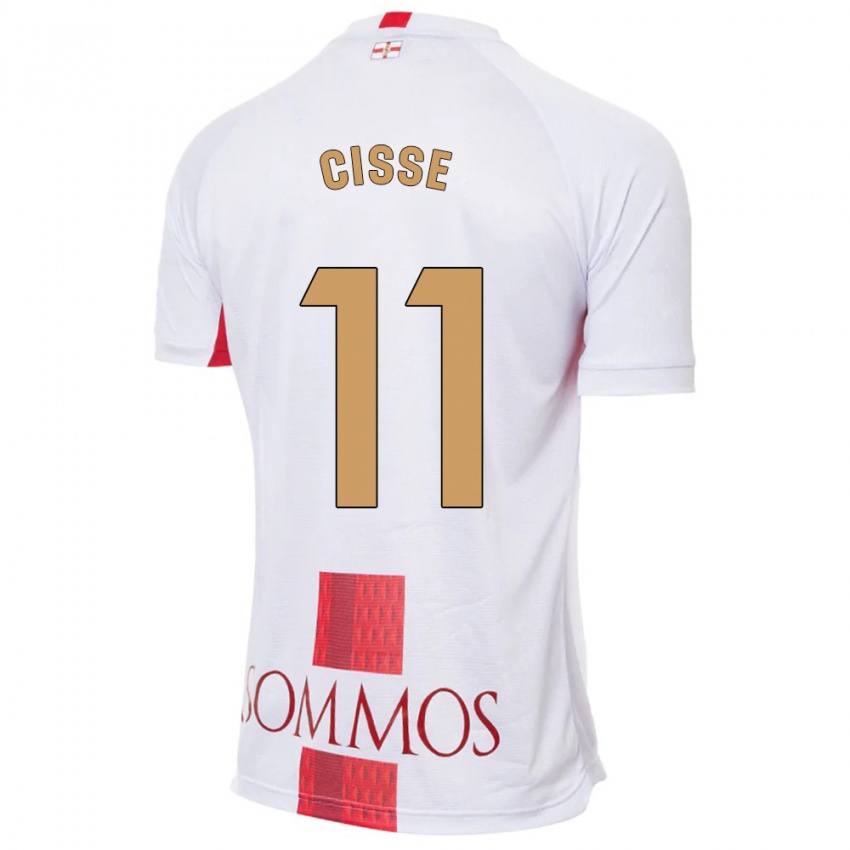 Homem Camisola Bakary Cissé #11 Branco Alternativa 2023/24 Camisa Brasil