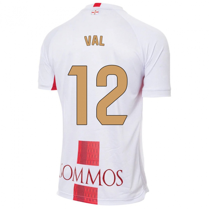 Homem Camisola Ángel Val #12 Branco Alternativa 2023/24 Camisa Brasil