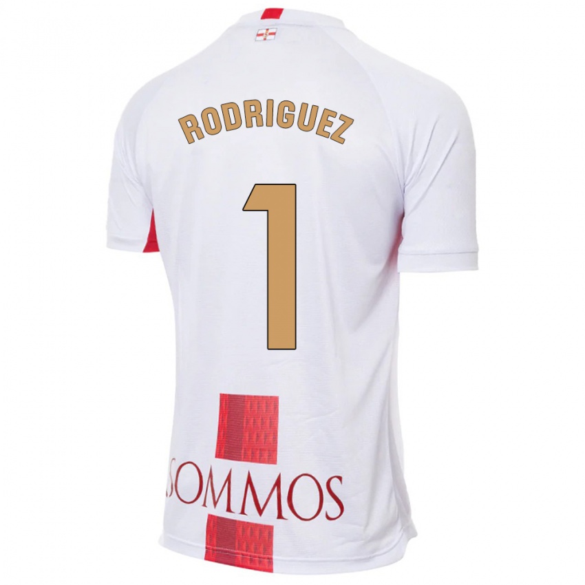 Homem Camisola Nuria Rodríguez #1 Branco Alternativa 2023/24 Camisa Brasil