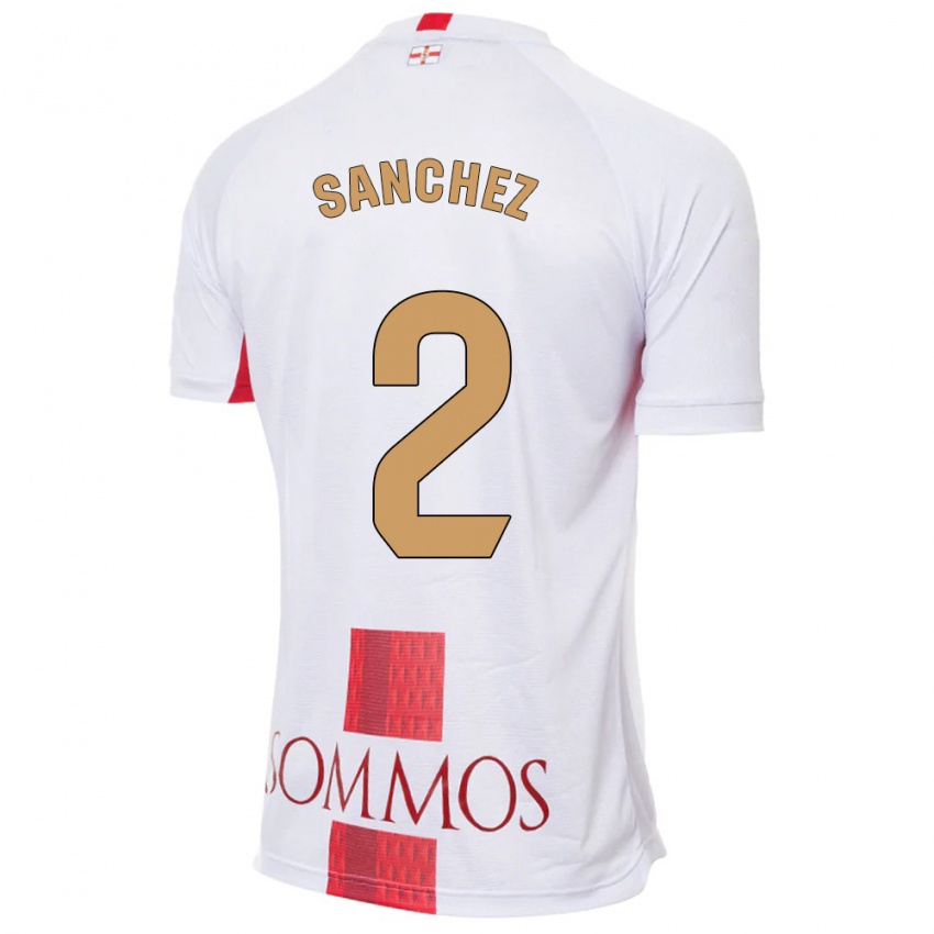 Homem Camisola Paz Sánchez #2 Branco Alternativa 2023/24 Camisa Brasil