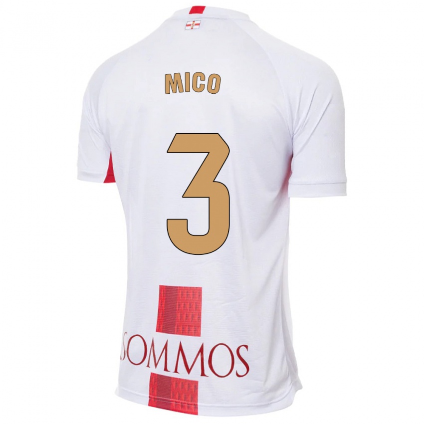 Homem Camisola Sara Micó #3 Branco Alternativa 2023/24 Camisa Brasil