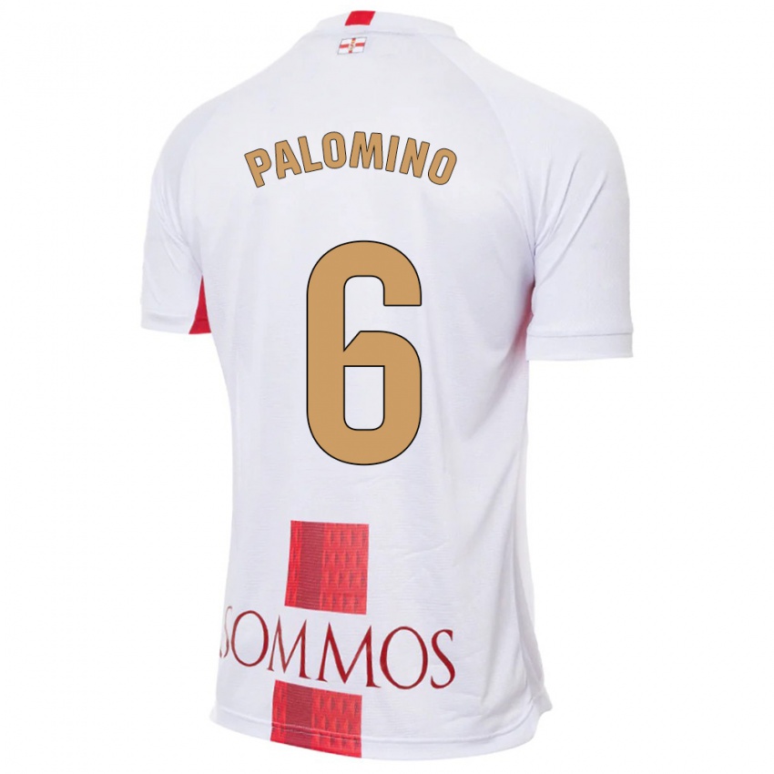 Homem Camisola Yolanda Palomino #6 Branco Alternativa 2023/24 Camisa Brasil