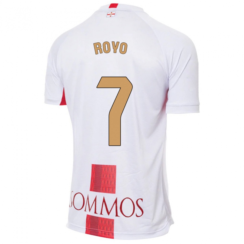 Homem Camisola Laura Royo #7 Branco Alternativa 2023/24 Camisa Brasil