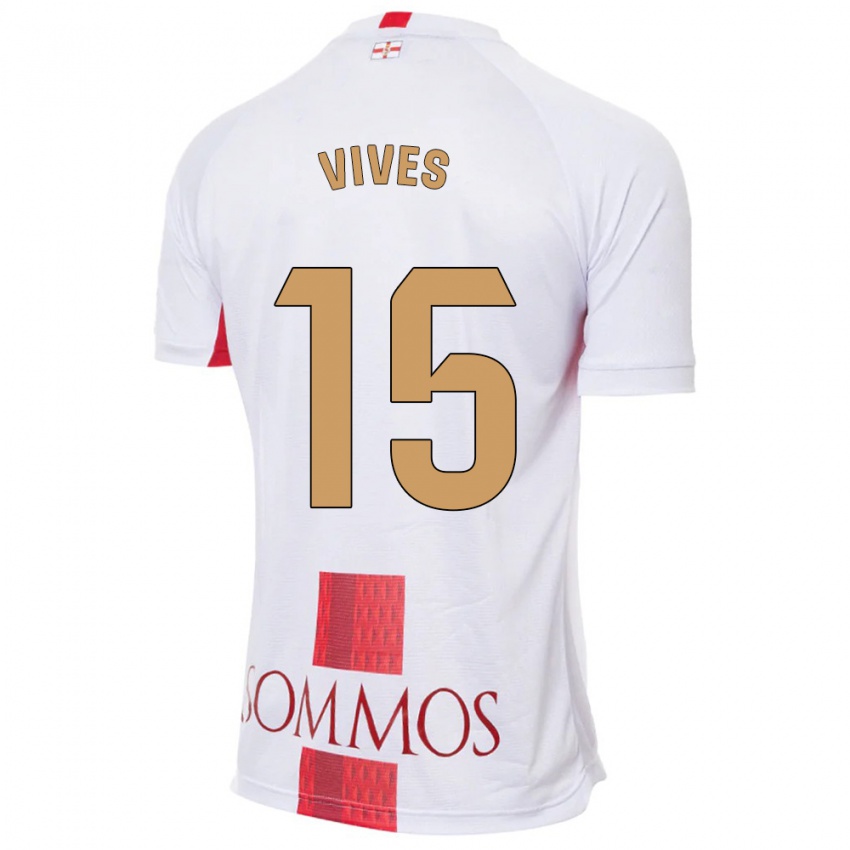 Homem Camisola Helena Vives #15 Branco Alternativa 2023/24 Camisa Brasil