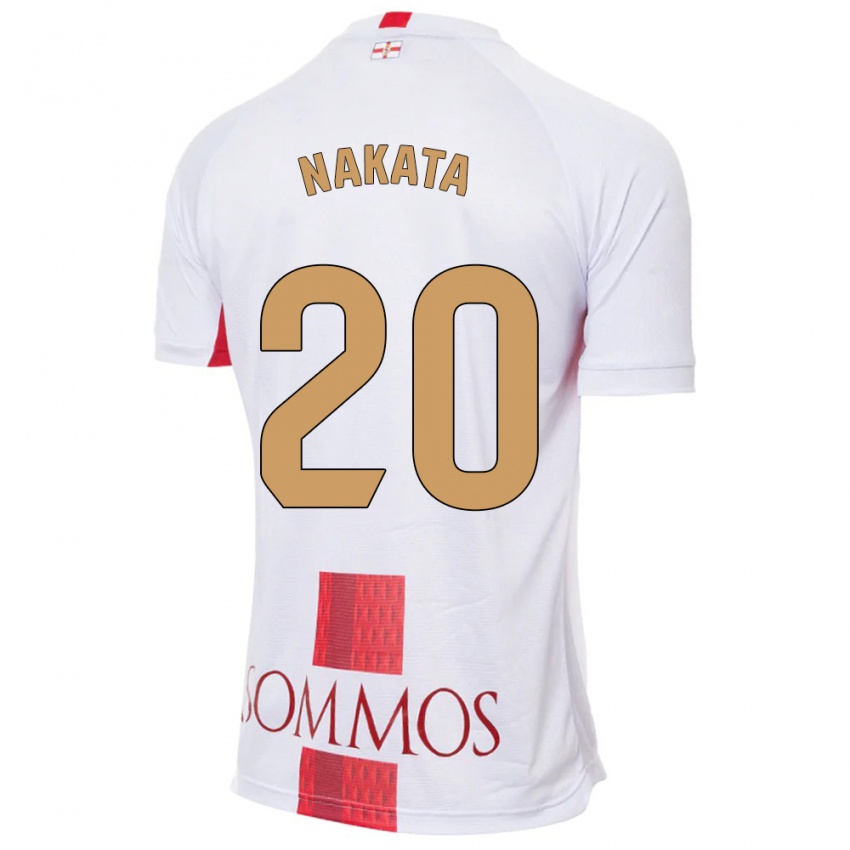 Homem Camisola Yuki Nakata #20 Branco Alternativa 2023/24 Camisa Brasil