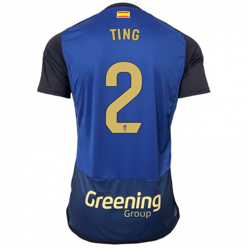 Homem Camisola Xie Ting #2 Marinha Alternativa 2023/24 Camisa Brasil