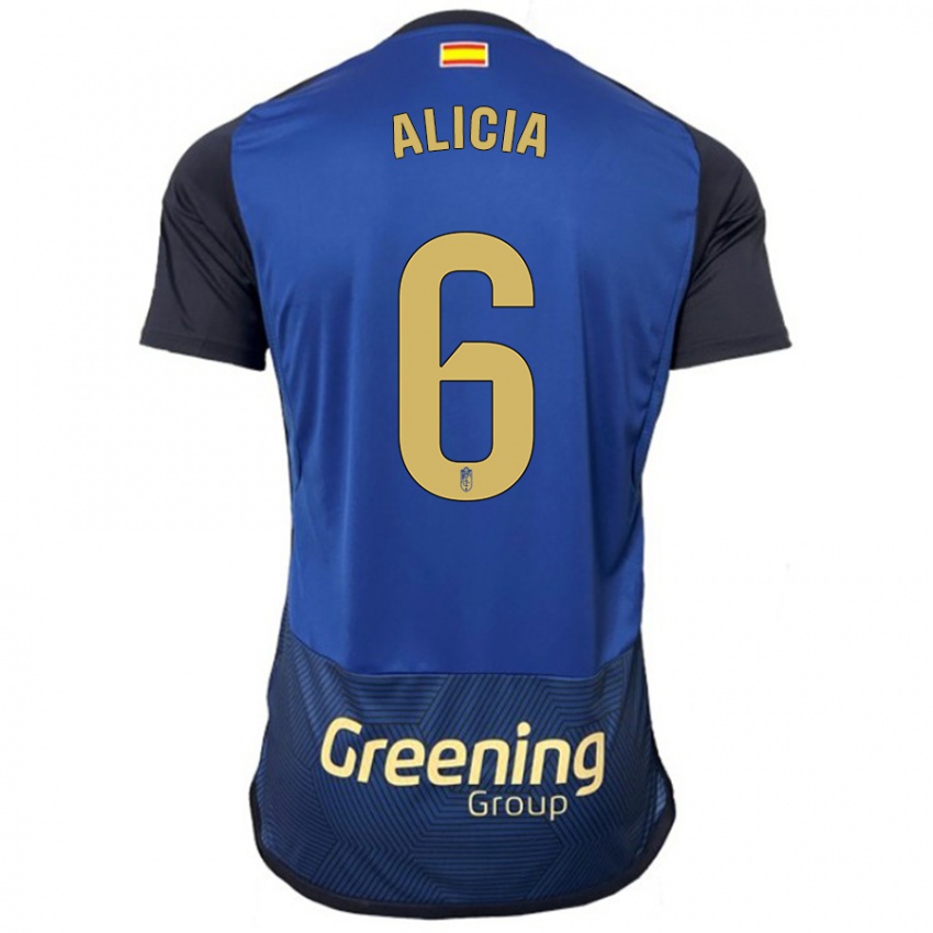 Homem Camisola Alicia #6 Marinha Alternativa 2023/24 Camisa Brasil