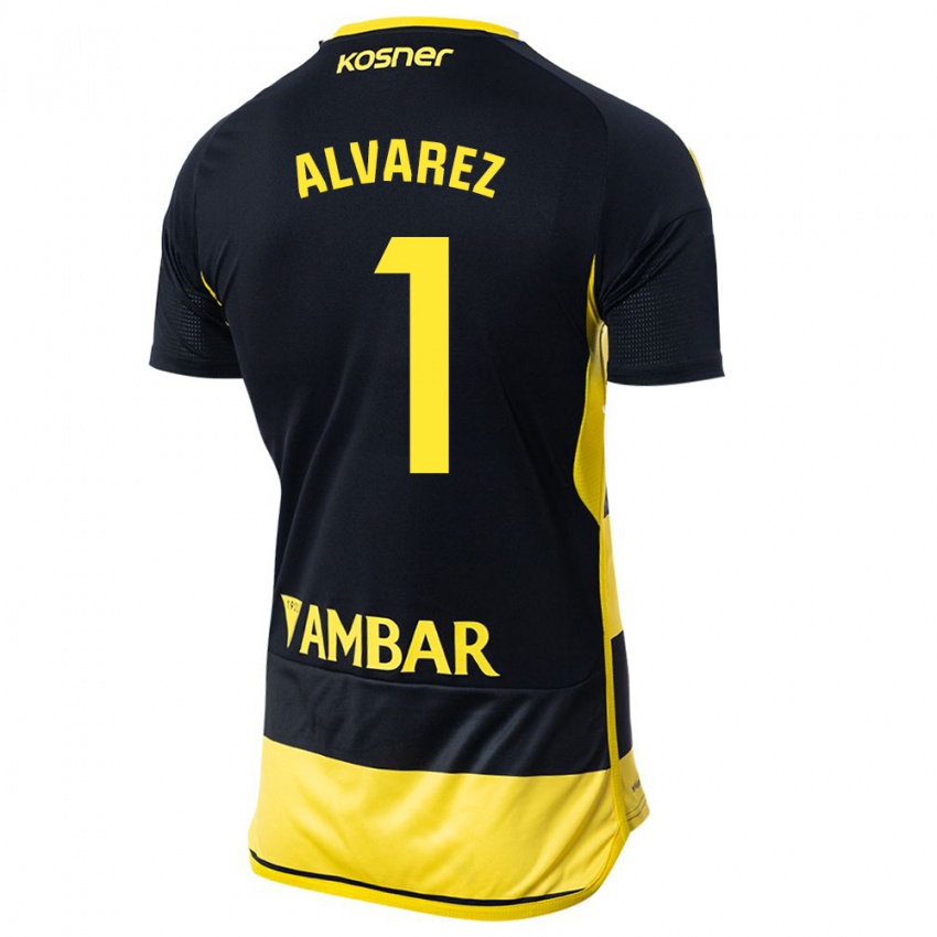 Homem Camisola Cristian Álvarez #1 Preto Amarelo Alternativa 2023/24 Camisa Brasil