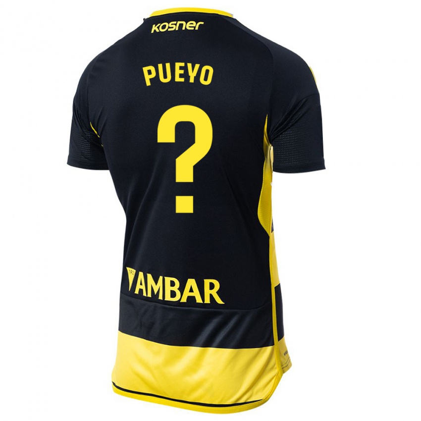 Homem Camisola Alejandro Monserrate Pueyo #0 Preto Amarelo Alternativa 2023/24 Camisa Brasil