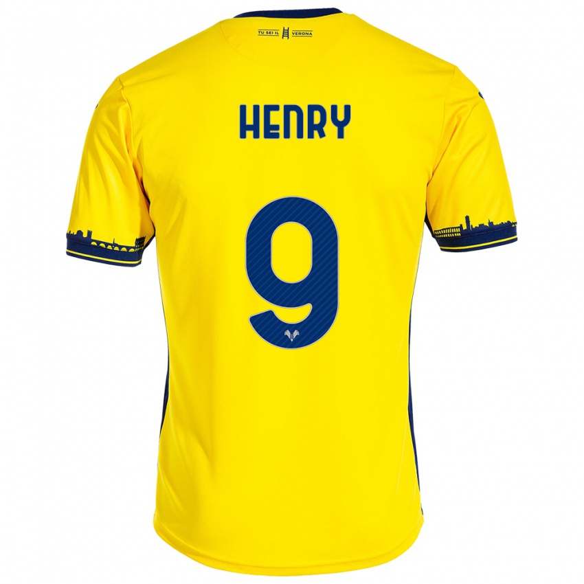 Homem Camisola Thomas Henry #9 Amarelo Alternativa 2023/24 Camisa Brasil