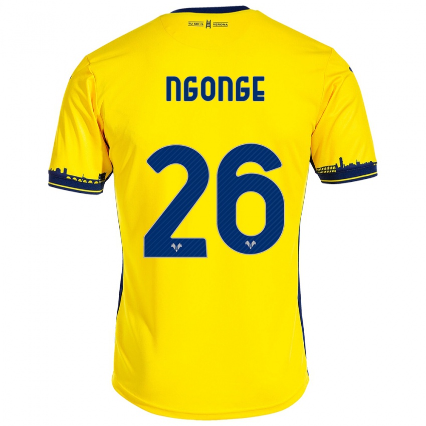 Homem Camisola Cyril Ngonge #26 Amarelo Alternativa 2023/24 Camisa Brasil