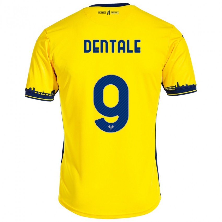 Homem Camisola Alessandro Dentale #9 Amarelo Alternativa 2023/24 Camisa Brasil