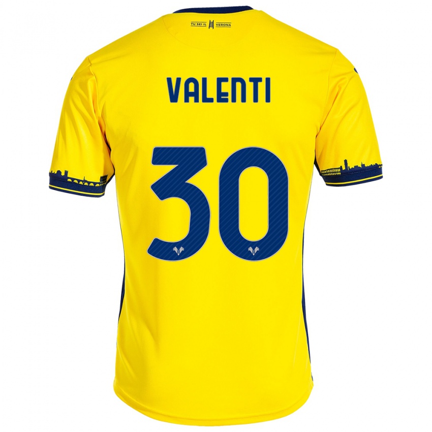 Homem Camisola Francesco Valenti #30 Amarelo Alternativa 2023/24 Camisa Brasil