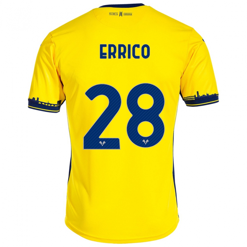 Homem Camisola Emma Raffaella Errico #28 Amarelo Alternativa 2023/24 Camisa Brasil