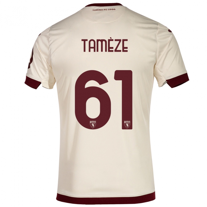 Homem Camisola Adrien Tamèze #61 Champanhe Alternativa 2023/24 Camisa Brasil