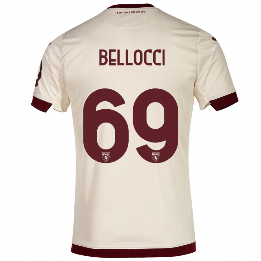 Homem Camisola Andrea Bellocci #69 Champanhe Alternativa 2023/24 Camisa Brasil