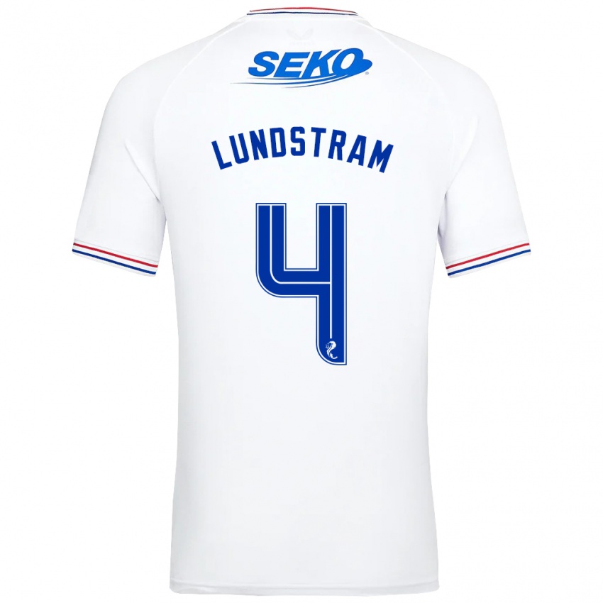 Homem Camisola John Lundstram #4 Branco Alternativa 2023/24 Camisa Brasil