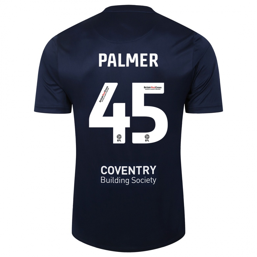 Homem Camisola Kasey Palmer #45 Marinha Vermelha Alternativa 2023/24 Camisa Brasil