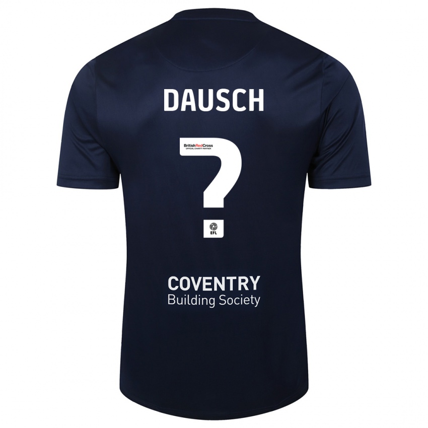 Homem Camisola Aiden Dausch #0 Marinha Vermelha Alternativa 2023/24 Camisa Brasil