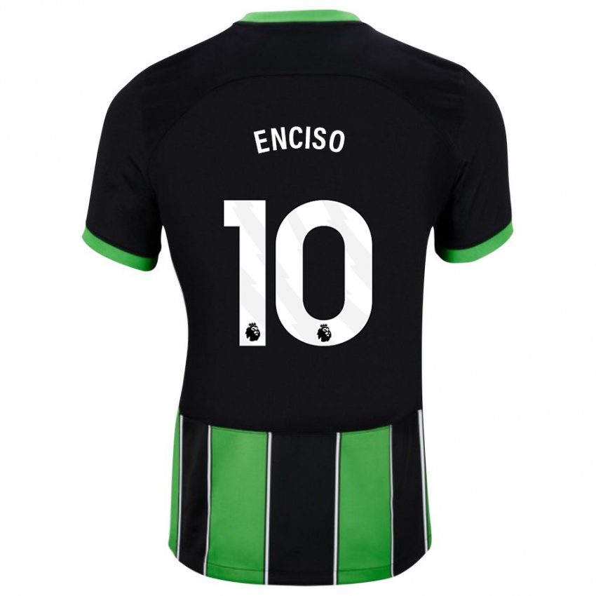 Homem Camisola Julio Enciso #10 Preto Verde Alternativa 2023/24 Camisa Brasil
