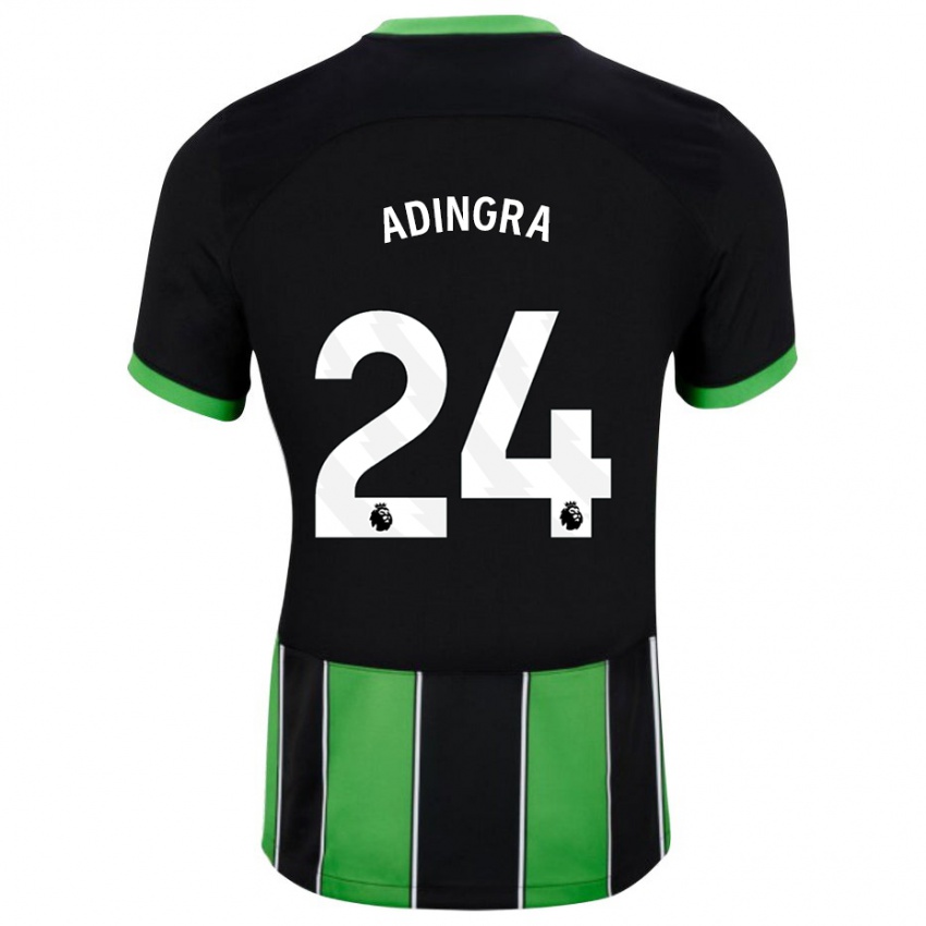 Homem Camisola Simon Adingra #24 Preto Verde Alternativa 2023/24 Camisa Brasil