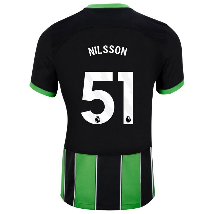 Homem Camisola Casper Nilsson #51 Preto Verde Alternativa 2023/24 Camisa Brasil